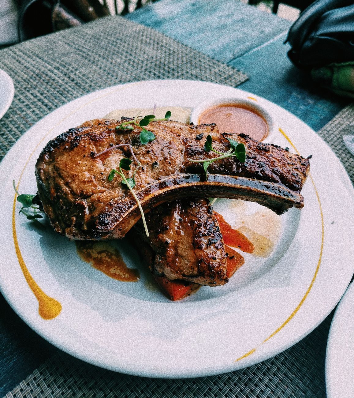 Air Fryer Pork Chops with Sweet Potatoes