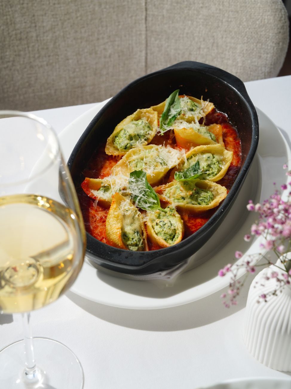 Spinach and Ricotta Stuffed Shells